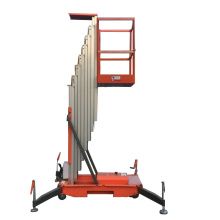 Hot sale 8m hydraulic aluminum mast lift electric ladder lift with CE
